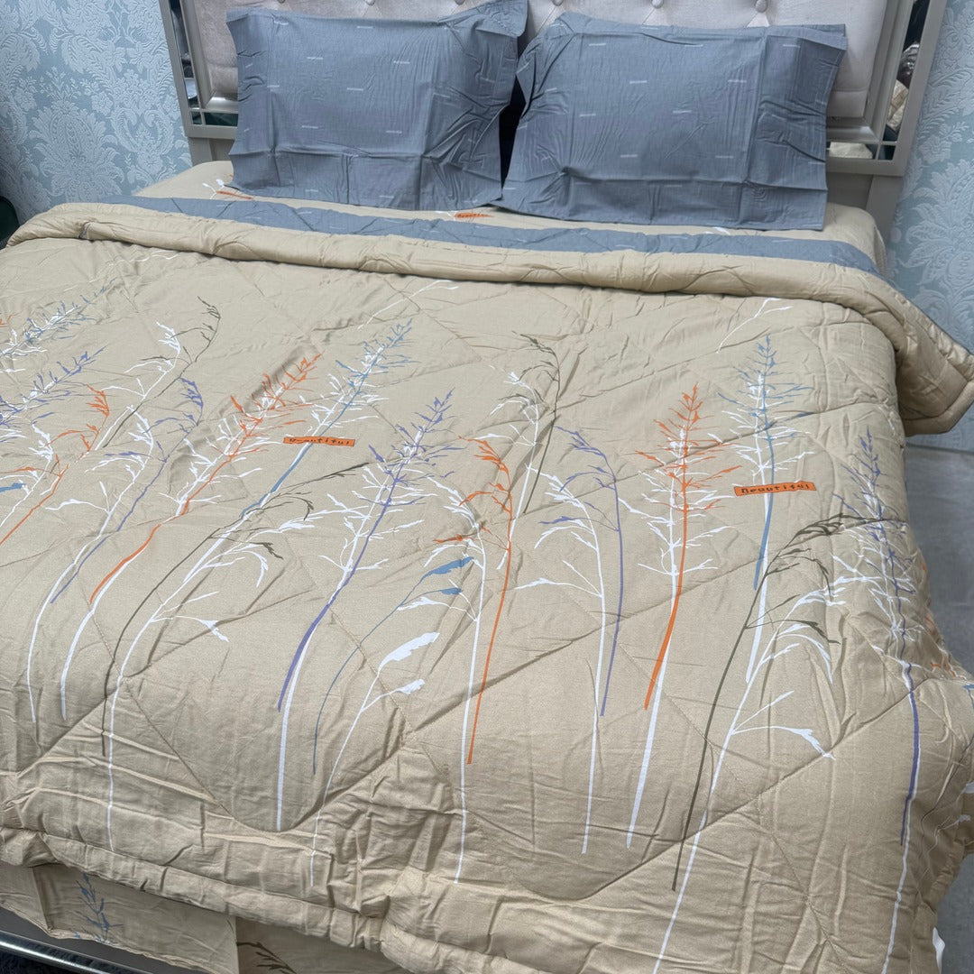 SUMMER PURE COTTON PREMIUM QUALITY 4 PCS KING SIZE COMFORTER SET