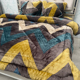 WINTER SUPER KING SIZE QUILT SET WITH FITTED BEDSHEET AND 2 CUSIONS PREMIUM QUALITY SUPER WARM SET