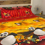 KIDS GLACÉ COTTON CARTOON PRINT BEDSHEET