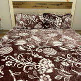 WINTER QUEEN SIZE 3 PCS FLAT BEDSHEET IN VELVET