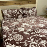 WINTER QUEEN SIZE 3 PCS FLAT BEDSHEET IN VELVET