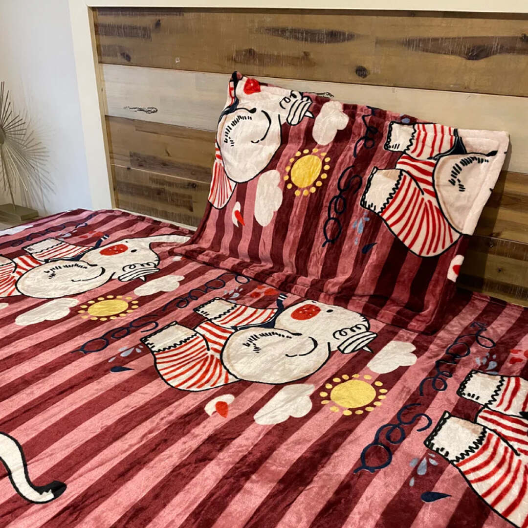 SINGLE KING KIDS THICK AND SUPER WARM FLAT VELVET BEDHSEET
