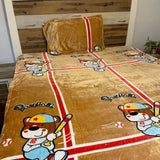 SINGLE KING KIDS THICK AND SUPER WARM FLAT VELVET BEDSHEET