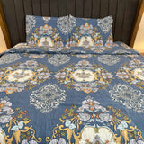 SUMMER 4 PCS SOFT GLACÉ COTTON QUEEN SIZE COMFORTER SET