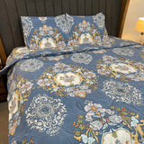 SUMMER 4 PCS SOFT GLACÉ COTTON QUEEN SIZE COMFORTER SET