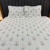 SUMMER KING SIZE GLACÉ COTTON FITTED BEDSHEET