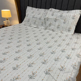 SUMMER KING SIZE GLACÉ COTTON FITTED BEDSHEET