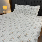 SUMMER KING SIZE GLACÉ COTTON FITTED BEDSHEET