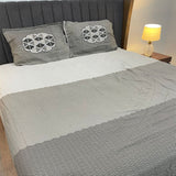 SUMMER PURE COTTON 3 PCS QUEEN SIZE FITTED BEDSHEET