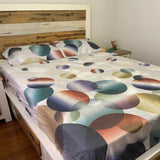 SUMMER QUEEN SIZE 💯PURE COTTON FITTED BEDSHEET