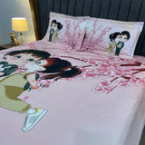 SUMMER SUPER KING/KING SIZE FLAT DIGITAL PRINT BEDSHEET