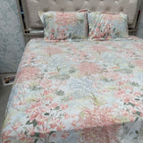 WINTER DIGITAL PRINT KING SIZE 3 PCS ANTI SKID BEDSHEET