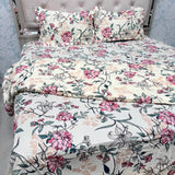 JAIPURI PRINTS PURE COTTON VINTAGE FLORAL COMFORTER SET – KING TO SUPER KING