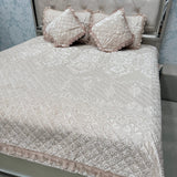 TURKISH STYLE DESIGNER VELVET BEDCOVER SET – ALL SEASON LUXURY ( QUEEN TO KING SIZE)