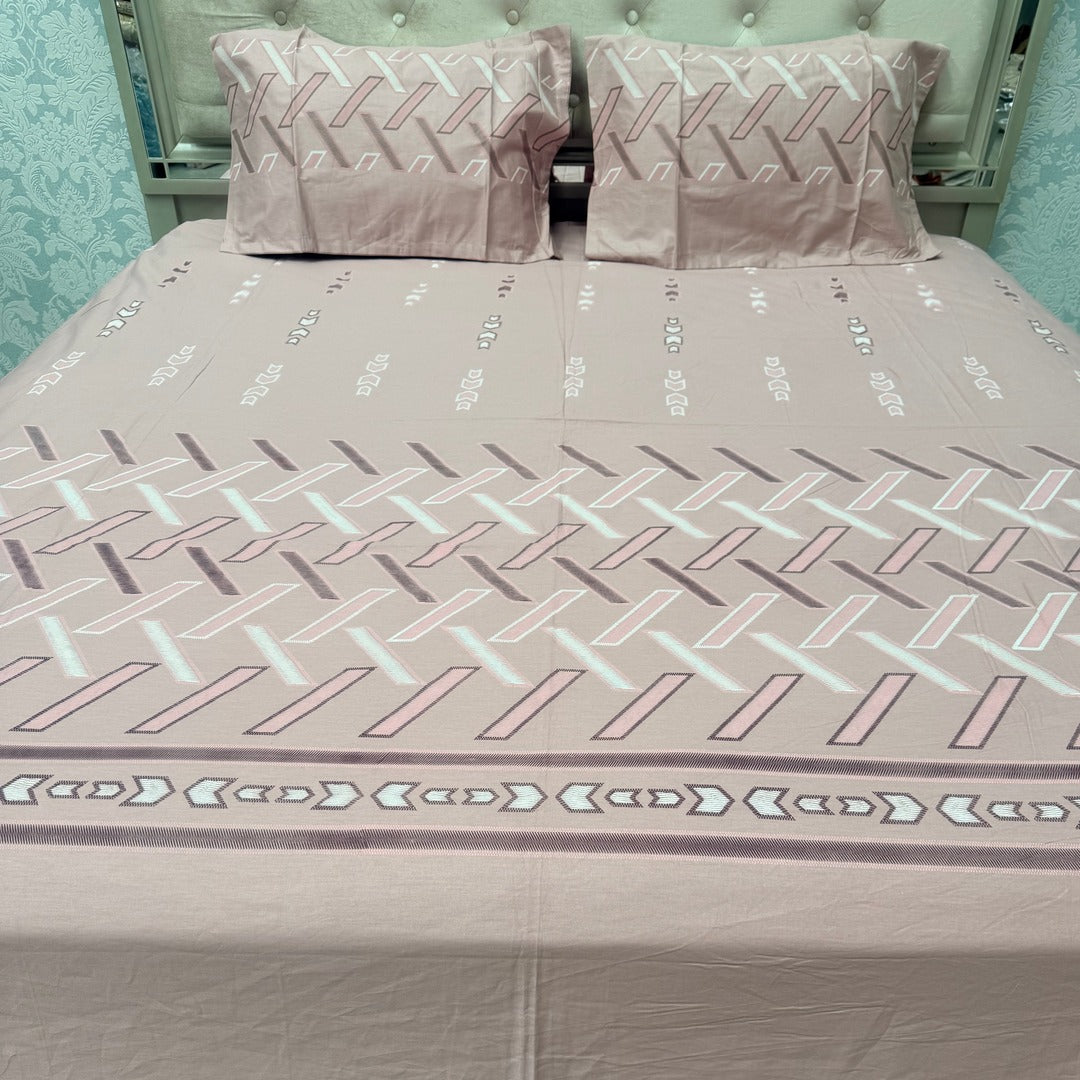 SUMMER QUEEN SIZE PURE COTTON BEDSHEET SET