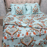 LUXURY JAIPURI 8-PIECE BAMBOO COTTON COMFORTER SET – SUPER KING SIZE