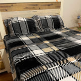 WINTER QUEEN SIZE 3 PCS FLAT BEDSHEET IN VELVET