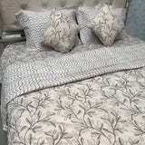 SUMMER SUPER KING SIZE PURE COTTON 6 PCS REVERSIBLE COMFORTER SET