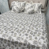 SUMMER PURE COTTON SUPER KING SIZE 5 PCS BEDSHEET SET