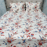 SUMMER PREMIUM QUALITY GLACÉ COTTON SUPER KING SIZE BEDSHEET SET