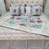 LUXURY JAIPURI 8-PIECE BAMBOO COTTON COMFORTER SET – SUPER KING SIZE