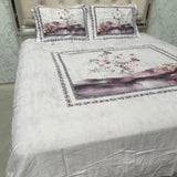 SUMMER SUPER KING SIZE PURE COTTON DIGITAL PRINT BEDSHEET SET