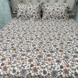 SUMMER PURE COTTON JAIPURI STYLE SUPER KING SIZE BEDHSEET SET