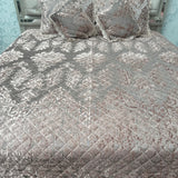 ROYAL DESINER BEDCOVER SET KING SIZE IN 5 PCS VELVET