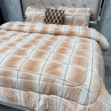 5- PIECE PREMIUM VELVET QUILT SET – SUPER KING SIZE LUXURY BEDDING