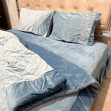 PREMIUM DESINER KING SIZE QUILT SET WITH EMBROIDERY AND HEAVY BEDCOVER