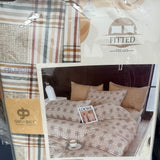 SUMMER SOFT GLACÉ COTTON 3 PCS FITTED SHEET FOR DOUBLE AND STANDARD QUEEN SIZE