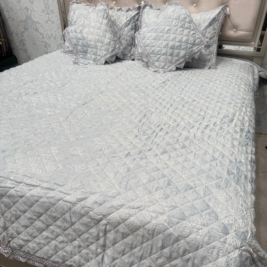 ROYAL LOOK KING SIZE 5 PCS QUILTED BEDCOVER SET