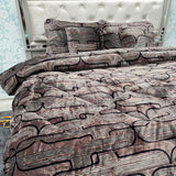 WINTER SUPER KING SIZE HEAVY QUILT SET IN VELVET