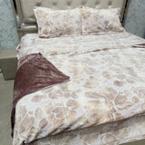 PREMIUM ENGLISH COLOUR KING SIZE 4 PCS DUVET COVER SET ( quilt cover set )