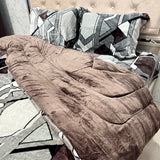 PREMIUM QUALITY WINTER 4 PCS SUPER KING QUILT SET WITH SUPER KING FITTED SHEET