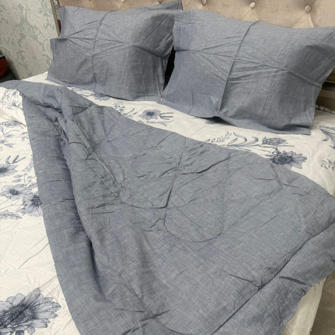 SUMMER PURE COTTON 4 PCS KING SIZE COMFORTER SET