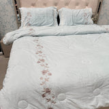 LUXURY HOTEL STYLE QUILT SET WITH EMBROIDERY SUPER KING SIZE BEDDING 👑✨
