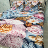 SUMMER SUPER KING SIZE 7 D BEDHSEET SET