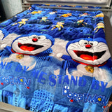 WINTER DOREMON PRINT SUPER WARM SINGLE KING SIZE QUILT FOR KIDS