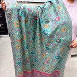 BANARSI STYLE COTTON DUPATTA LIGHT COLOURS ELEGANT FANCY LOOK FOR WOMEN