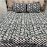 SUMMER JAIPURI STYLE QUILTED REVERSIBLE PURE COTTON BEDCOVER SET ( not for super king)