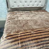 WINTER SUPER KING SIZE HEAVY QUILT IN VELVET WITH FIBER FILLING