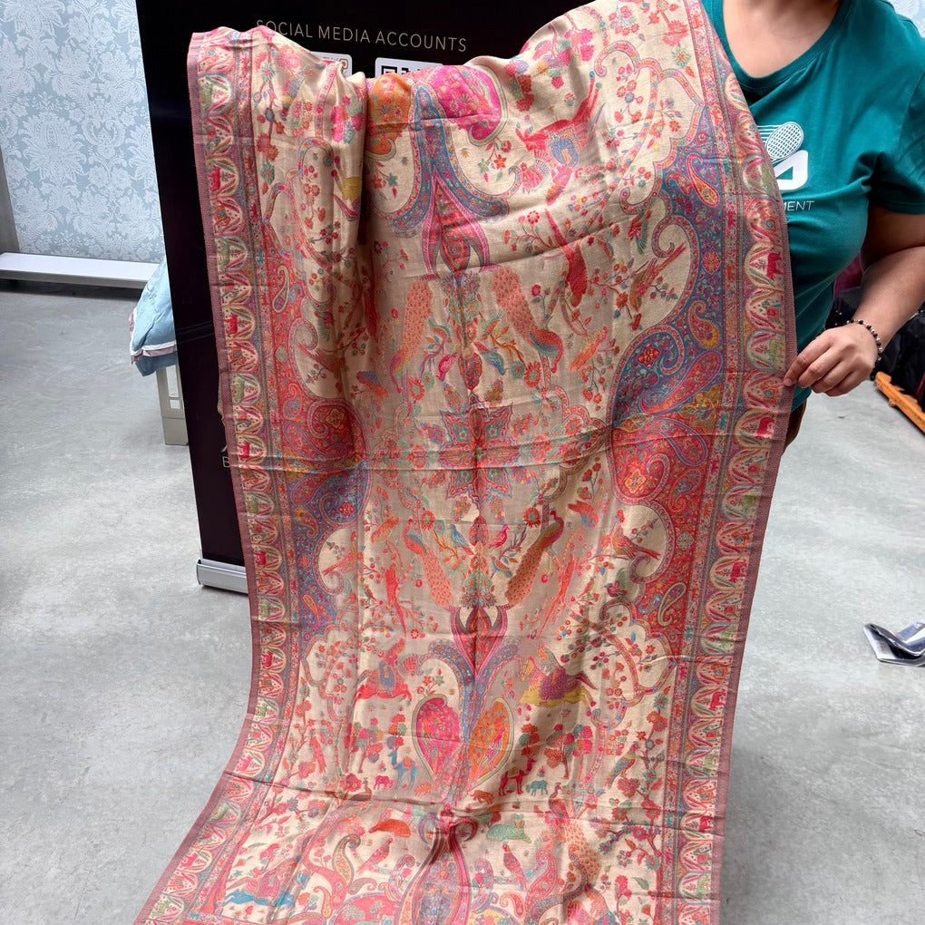 PAKISTANI KANI SILK MOONLIGHT SHAWL – PREMIUM LUXURY COLLECTION ✨