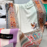 PREMIUM PASHMINA THREAD EMBROIDERY BORDER SHAWL FOR WOMEN