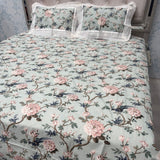 SUMMER JAIPURI PRINT PURE COTTON SUPER KING SIZE BEDHSEET SET