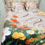SUMMER SUPER KING SIZE 7 D BEDHSEET SET