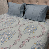 SUMMER SUPER KING SIZE ( JUMBO SIZE) FLAT MUSLIN PURE COTTON BEDSHEET SET
