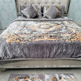 10-PIECE LUXURY QUEEN SIZE DESIGNER BLANKET SET – KING SIZE | FRINGED BEDDING SET WITH FLOOR MATS & MATCHING SLIPPERS
