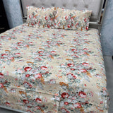 DUTUCH PURE COTTON SUPER KING HEAVY BEDSHEET – ELEGANT FLORAL DESIGN