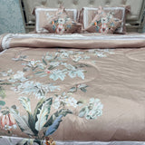 ROSEPETEL DIGITAL FLORAL PRINT QUILT SET | SUPER WARM & SOFT | QUEEN/KING